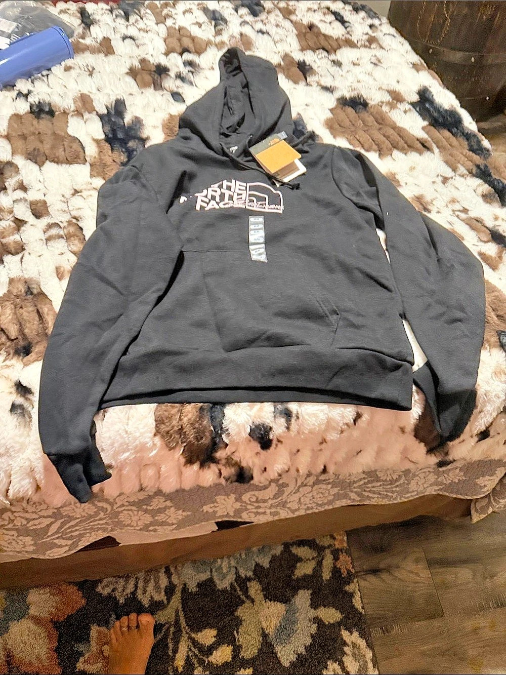 The North Face Women's Large Type Hoodie Black Medium